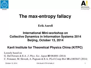 The max-entropy fallacy