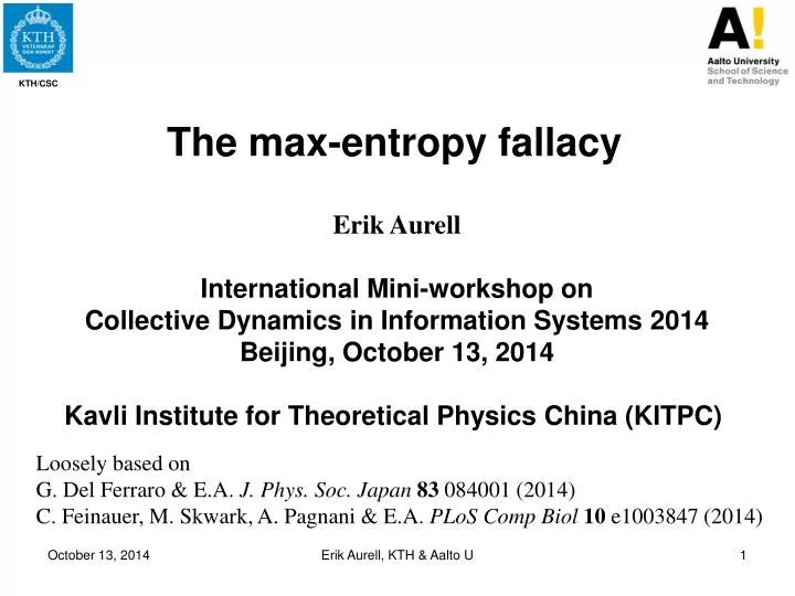 the max entropy fallacy