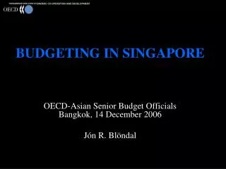 BUDGETING IN SINGAPORE