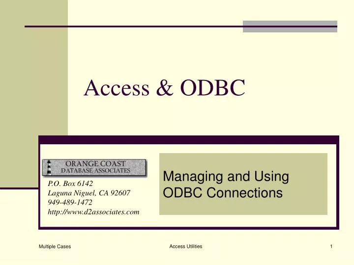 access odbc