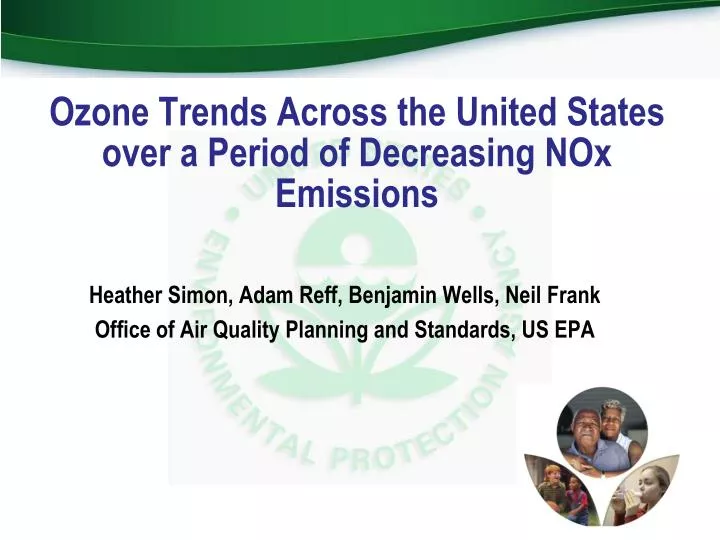 ozone trends across the united states over a period of decreasing nox emissions