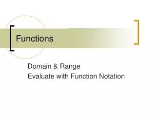 functions