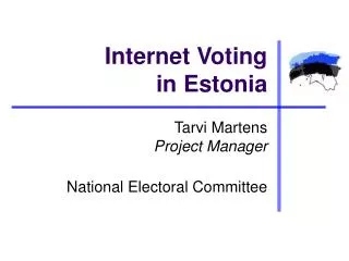 Internet Voting in Estonia