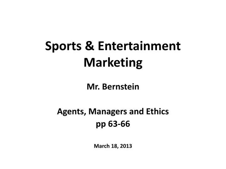 sports entertainment marketing