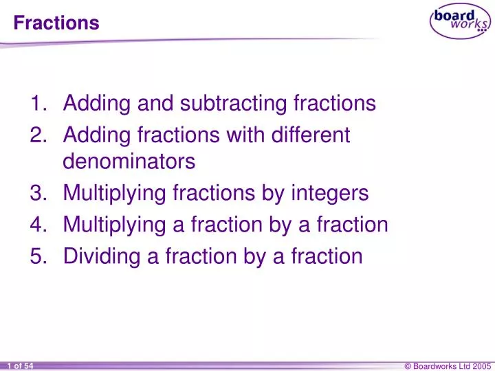 fractions