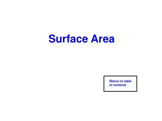 Surface Area