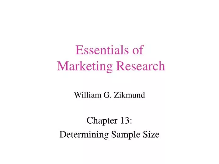 essentials of marketing research william g zikmund