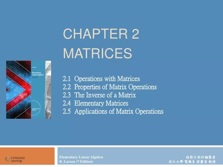 chapter 2 matrices