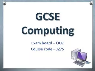 GCSE Computing