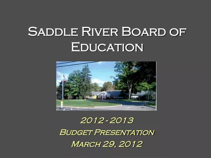 saddle river board of education