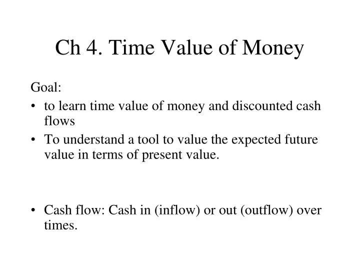 ch 4 time value of money