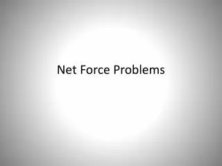Net Force Problems
