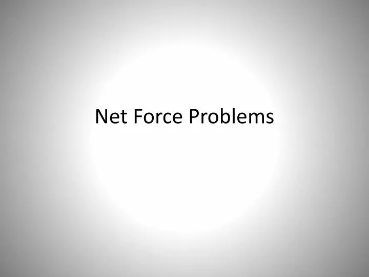 net force problems