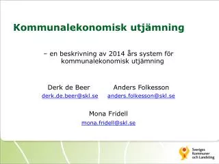 kommunalekonomisk utj mning