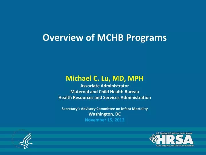 overview of mchb programs