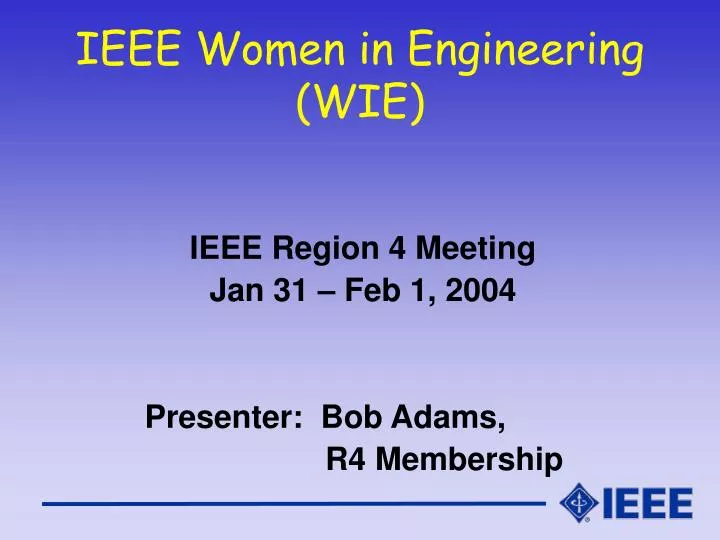 ieee women in engineering wie