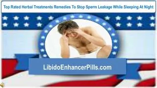 Top Rated Herbal Treatments Remedies To Stop Sperm Leakage W
