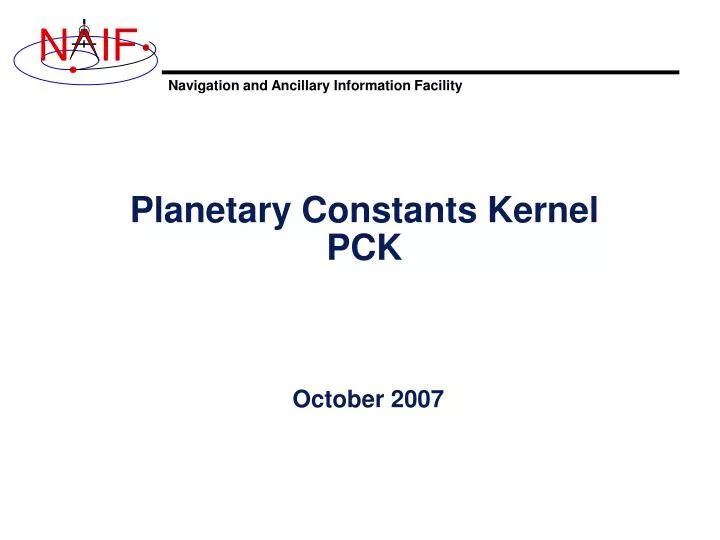 planetary constants kernel pck