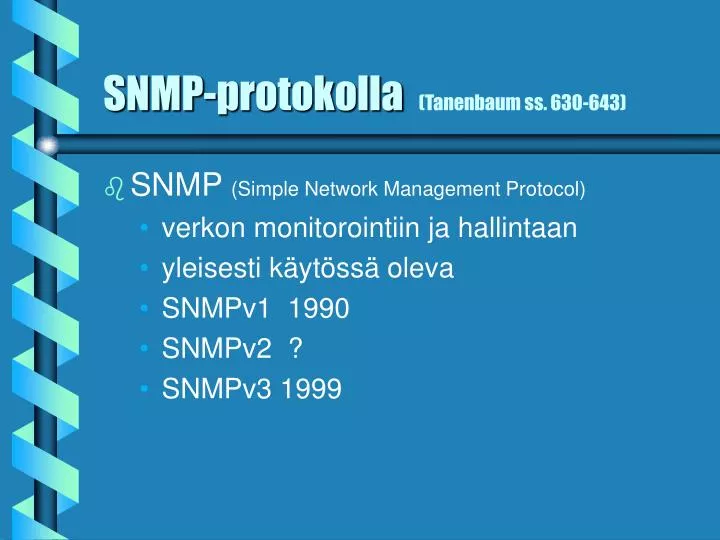 snmp protokolla tanenbaum ss 630 643