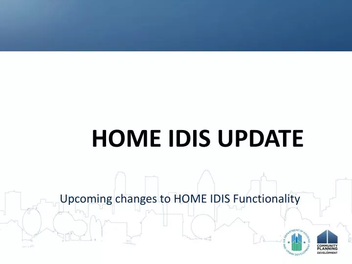 home idis update
