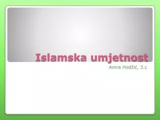 islamska umjetnost