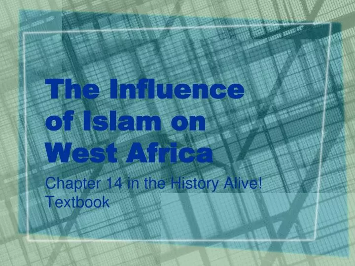 the influence of islam on west africa