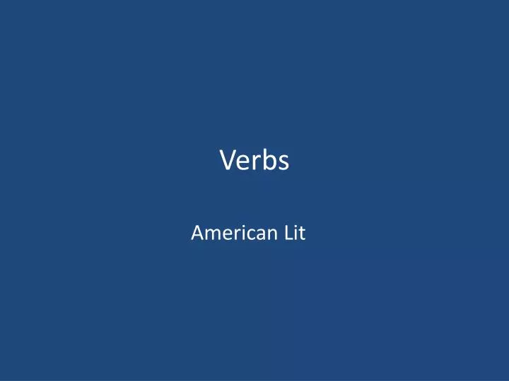 verbs