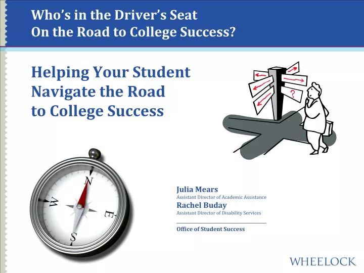 who s in the driver s seat on the road to college success