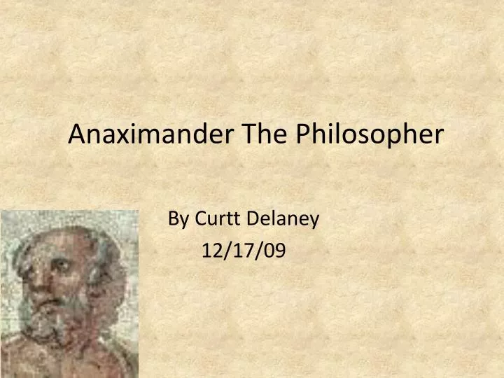 anaximander the philosopher