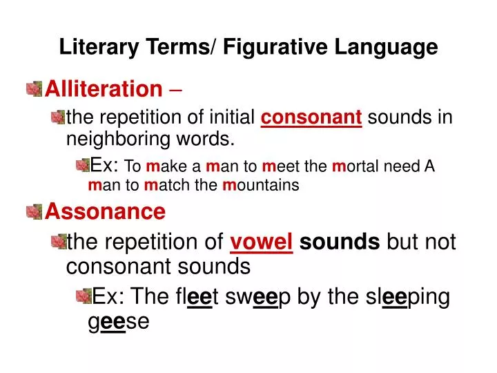 literary terms figurative language