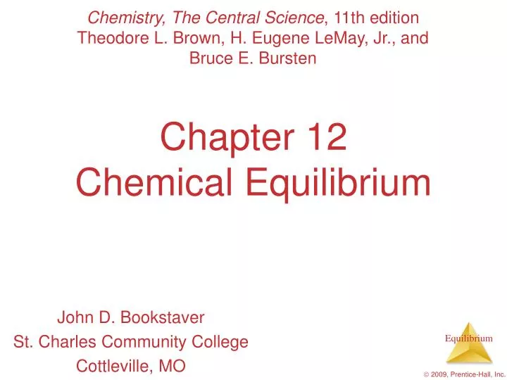 chapter 12 chemical equilibrium