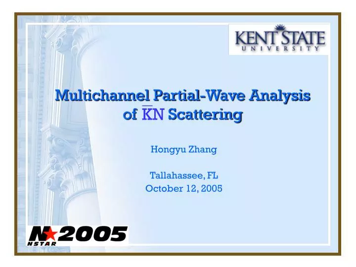 multichannel partial wave analysis of scattering