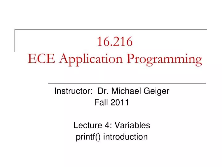 16 216 ece application programming