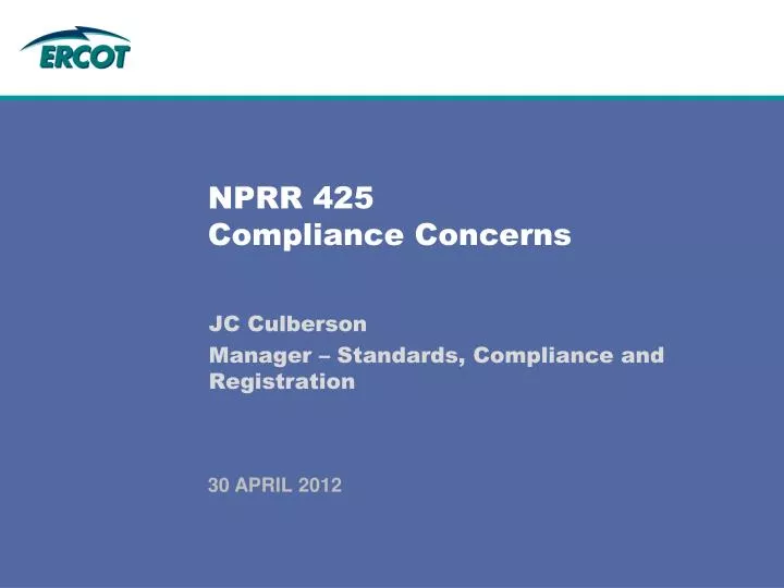 nprr 425 compliance concerns