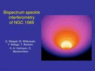 Bispectrum speckle interferometry of NGC 1068
