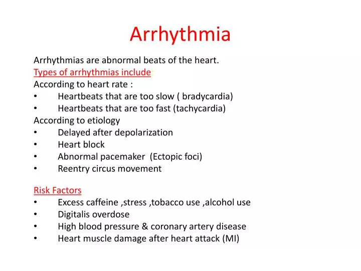 arrhythmia