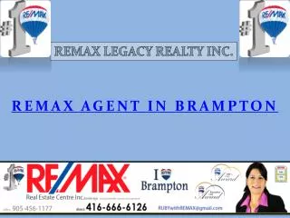 Remax Agent in Brampton