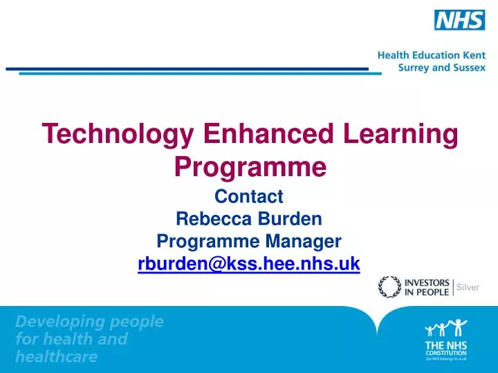 technology enhanced learning programme