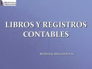 libros y registros contables