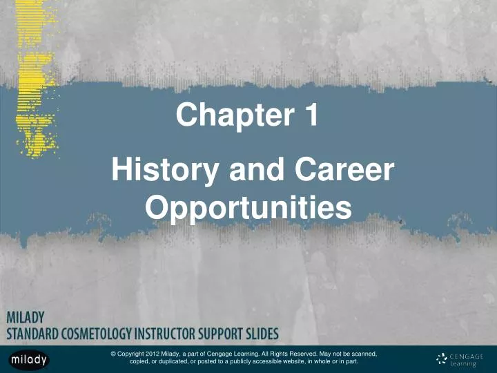 chapter 1 history and career opportunities