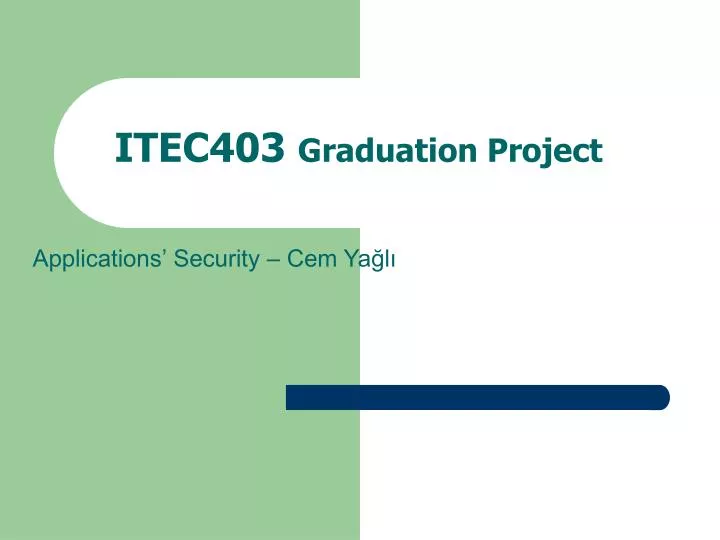 itec403 graduation project