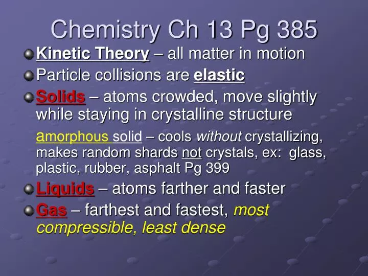 chemistry ch 13 pg 385