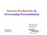 Increase Productivity by Overcoming Procrastination - slide 1