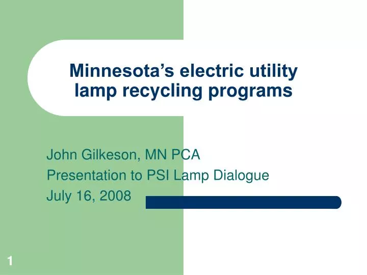 minnesota s electric utility lamp recycling programs