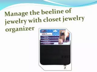 Manage the beeline of jewelry with closet jewelry organizer