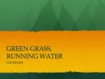 GREEN GRASS, RUNNING WATER