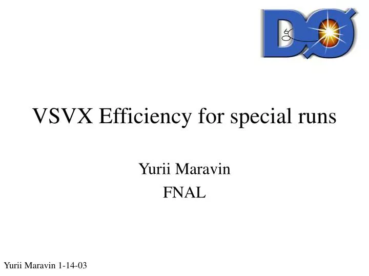 vsvx efficiency for special runs