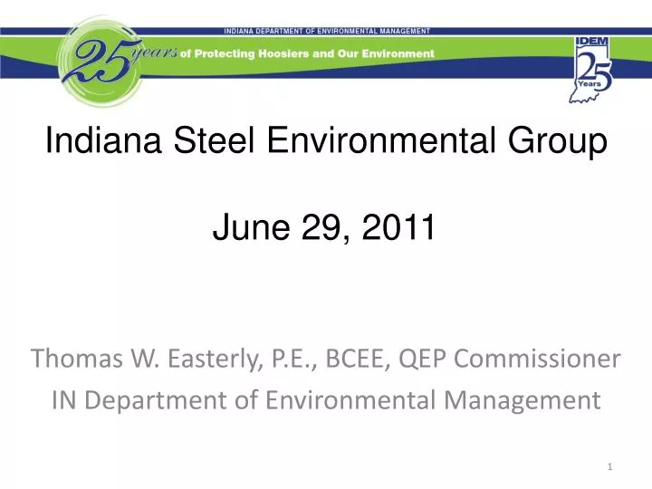 indiana steel environmental group june 29 2011