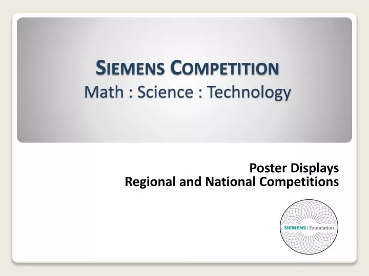 siemens competition math science technology