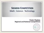 Siemens Competition Math : Science : Technology - slide 1